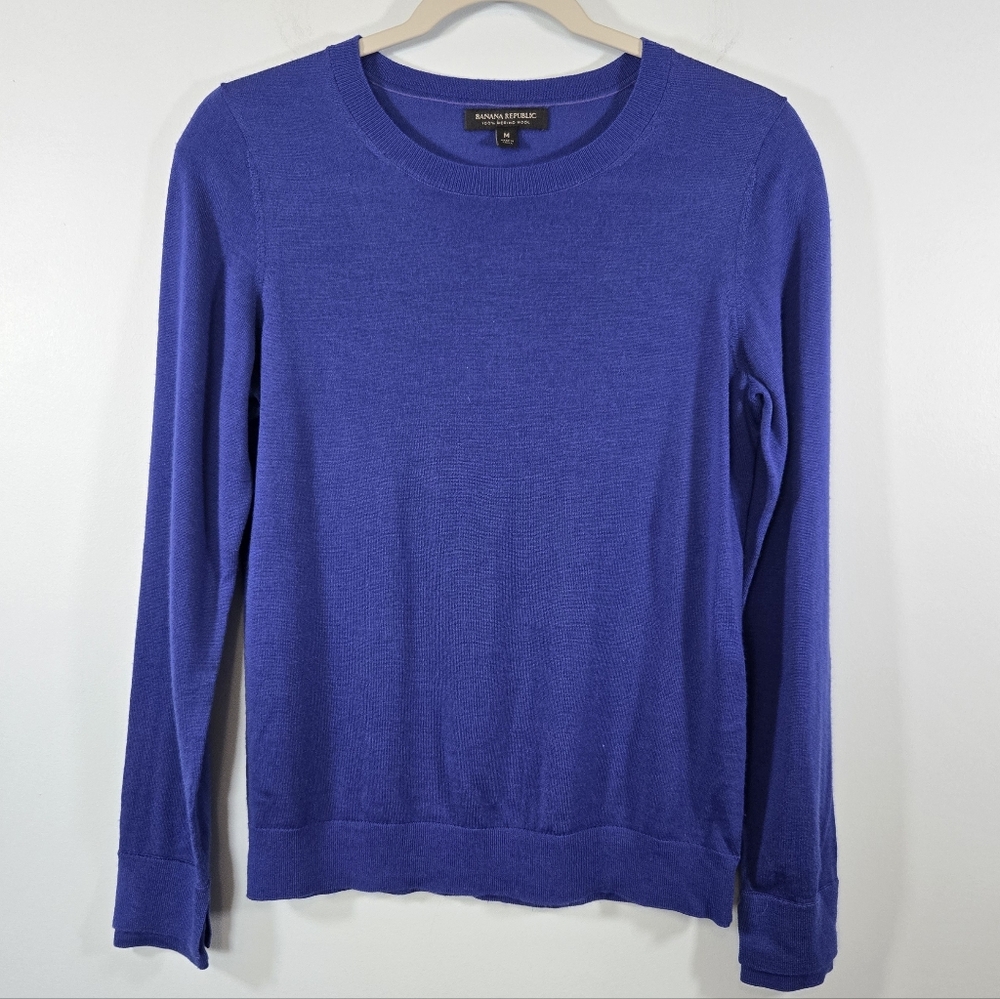 Banana Republic Royal Blue Merino Wool Sweater